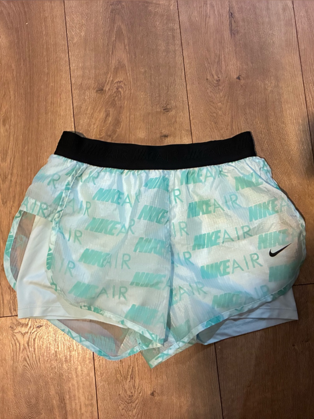 Nike Aqua Mint and Black Women’s Running Shorts